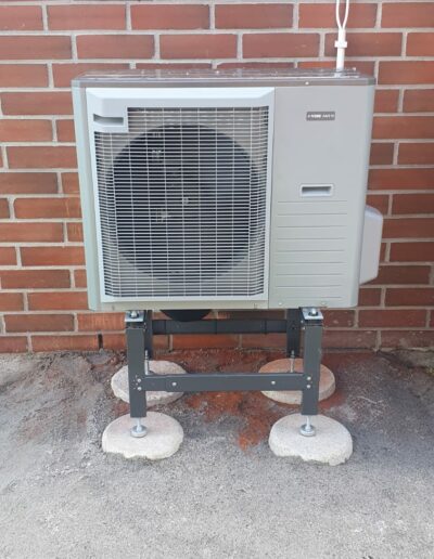 Ilmavesilämpöpumpun asennus, sisäyksikkö