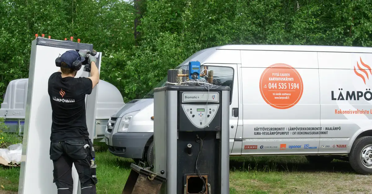 Ilmavesilämpöpumppu öljylämmityksen tilalle, Jyväskylä, Tampere ja Keski-Suomi