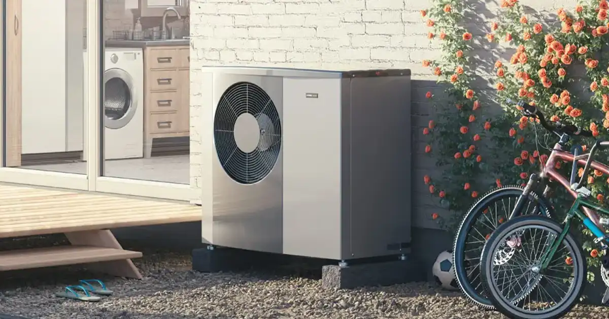 Nibe-Ilmavesilämpöpumpun ulkoyksikkö